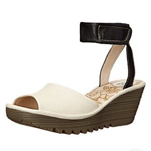 NEW Fly London | Yula Wedge Sandal Peep toe
